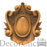 Дерев'яний різьблений картуш No22